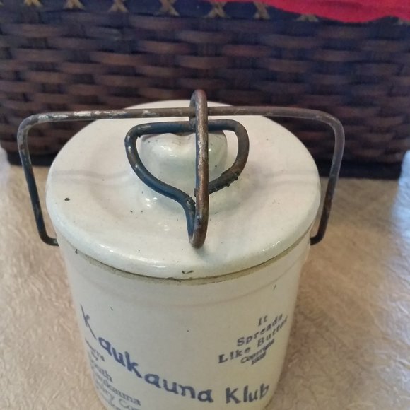 $$$ VINTAGE KAUKAUNA KLUB CHEESE CROCK $$$ - Picture 7 of 7